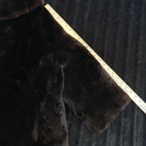 Mouton coat, three-quarter sleeve vintage luxury, one size custom classic - Picture 9 of 14